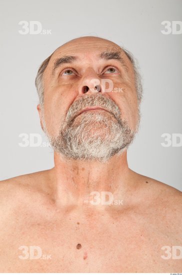 Head Man White Average Wrinkles Male Studio Poses