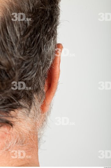 Head Man White Average Wrinkles Male Studio Poses