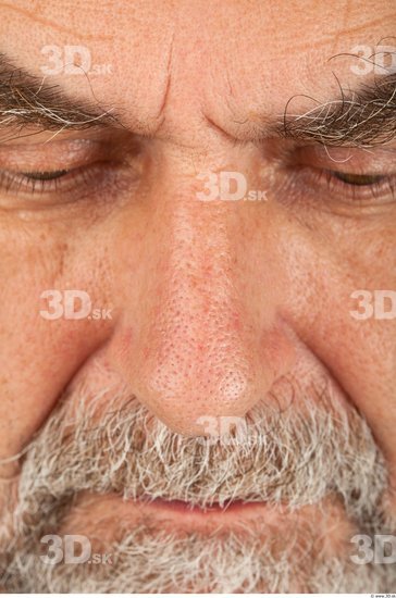 Head Man White Average Wrinkles Male Studio Poses