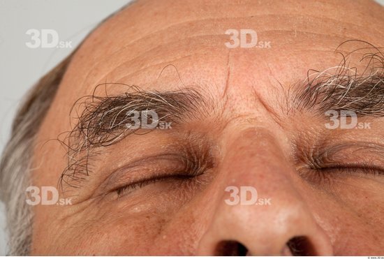 Head Man White Average Wrinkles Male Studio Poses