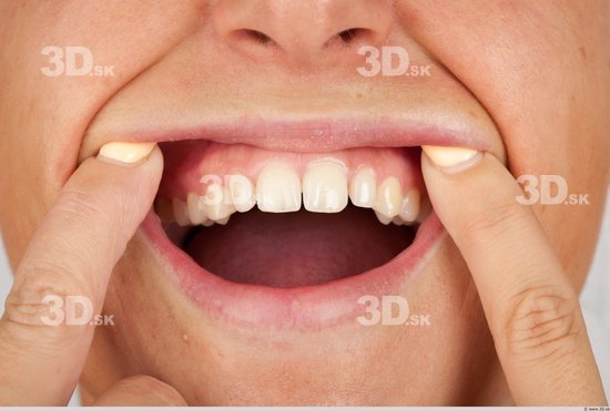 Whole Body Teeth Woman Casual Slim Studio photo references