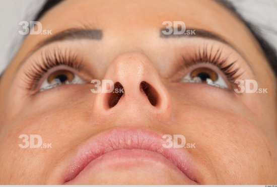 Nose Whole Body Woman Casual Slim Studio photo references