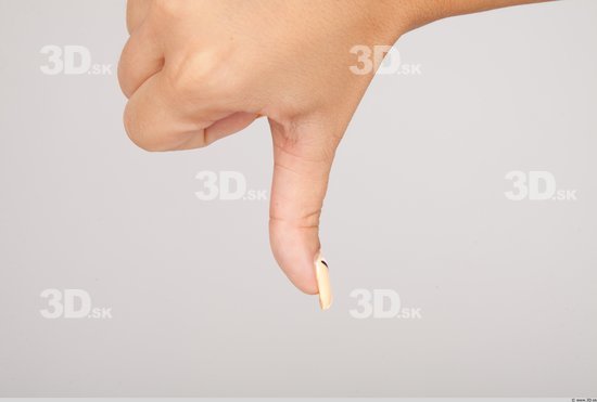 Fingers Whole Body Woman Casual Slim Studio photo references