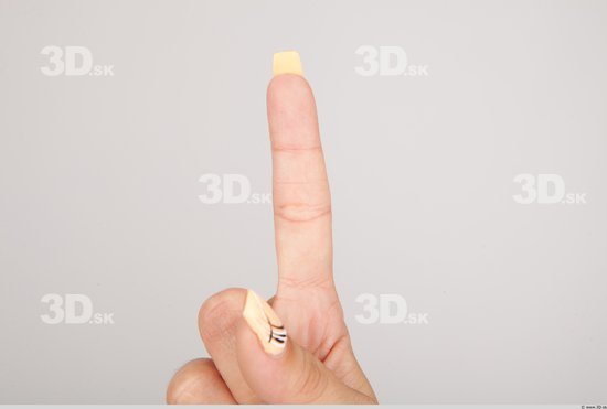 Fingers Whole Body Woman Casual Slim Studio photo references