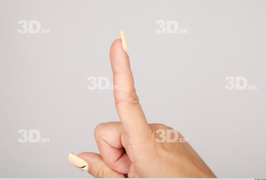 Fingers Whole Body Woman Casual Slim Studio photo references