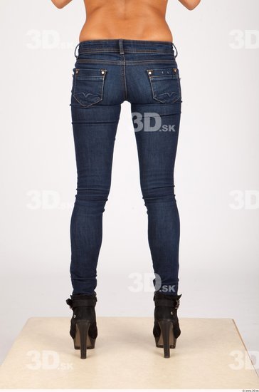 Leg Whole Body Woman Casual Formal Jeans Slim Studio photo references