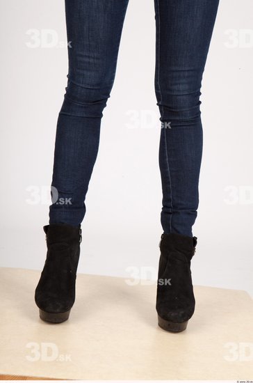 Leg Whole Body Woman Casual Formal Jeans Slim Studio photo references