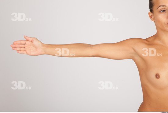 Arm Whole Body Woman Nude Formal Slim Studio photo references