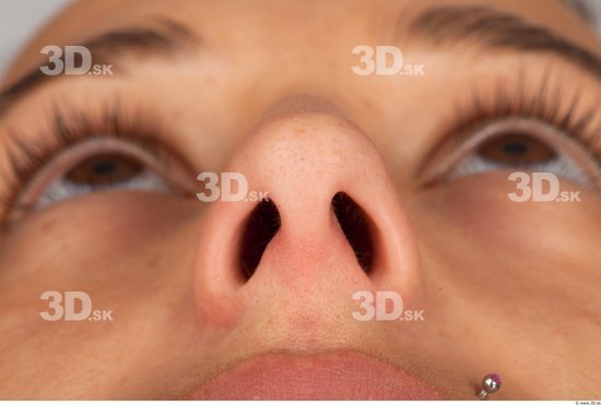 Nose Whole Body Woman Formal Slim Studio photo references