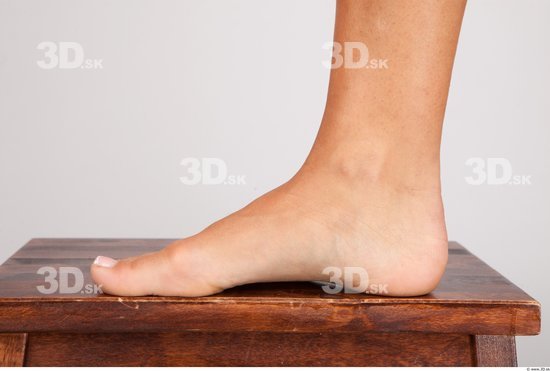 Foot Whole Body Woman Nude Formal Slim Studio photo references