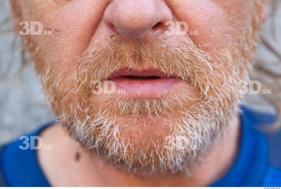 Mouth Man White Average Bearded