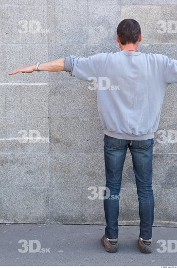 Whole Body Man T poses Casual Average Street photo references