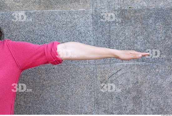 Arm Woman Casual Shirt T shirt Average Street photo references