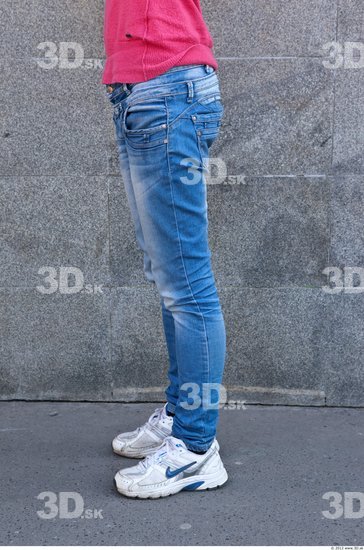 Leg Woman Casual Jeans Average Street photo references