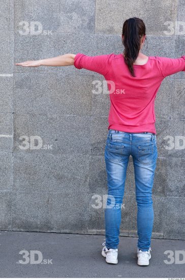 Whole Body Woman T poses Casual Average Street photo references