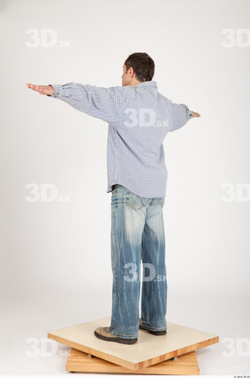 Whole Body Man T poses Casual Average Studio photo references