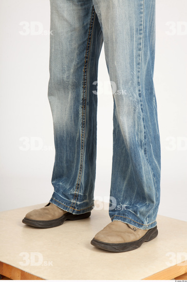 Calf Whole Body Man Casual Jeans Average Studio photo references