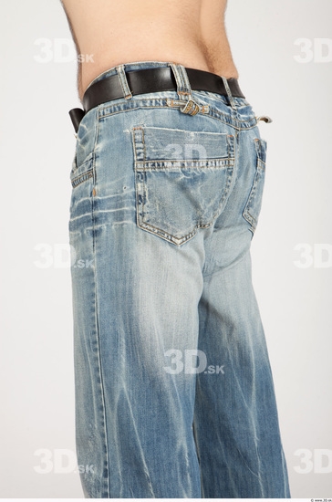 Thigh Whole Body Man Casual Jeans Average Studio photo references