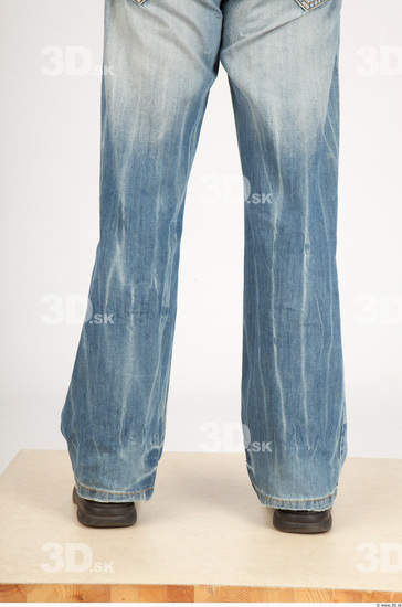 Calf Whole Body Man Casual Jeans Average Studio photo references