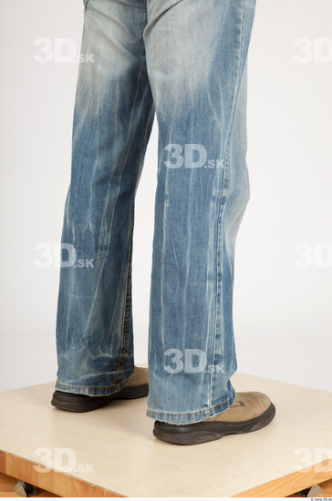 Calf Whole Body Man Casual Jeans Average Studio photo references