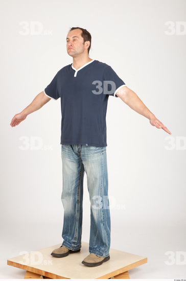 Whole Body Man Animation references Casual Average Studio photo references