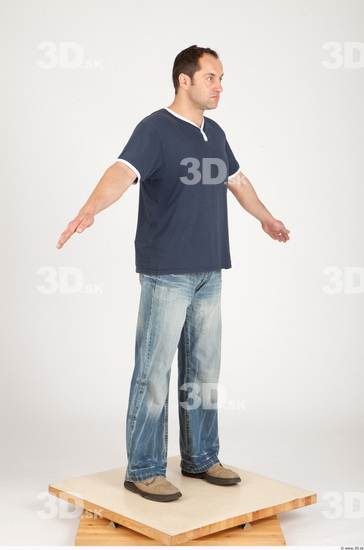 Whole Body Man Animation references Casual Average Studio photo references