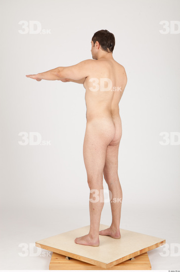 Whole Body Man Animation references Nude Casual Average Studio photo references