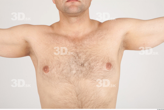 Chest Whole Body Man Nude Casual Average Studio photo references