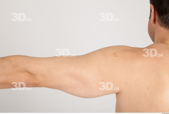 Arm Whole Body Man Nude Casual Average Studio photo references