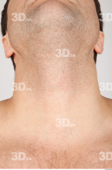 Neck Whole Body Man Nude Casual Average Studio photo references