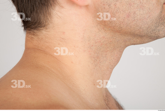 Neck Whole Body Man Nude Casual Average Studio photo references