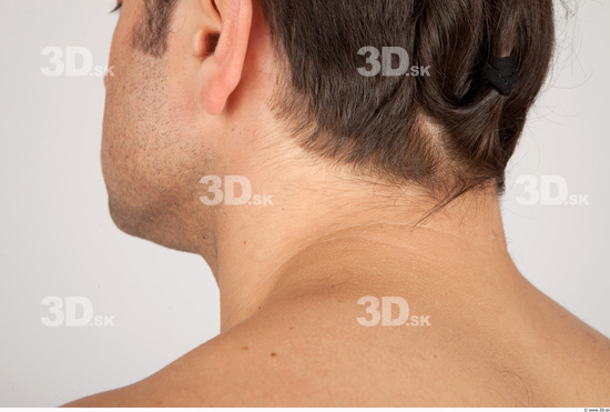 Neck Whole Body Man Nude Casual Average Studio photo references