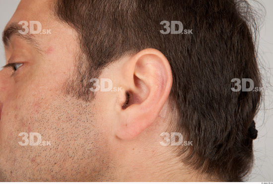 Ear Whole Body Man Casual Average Studio photo references