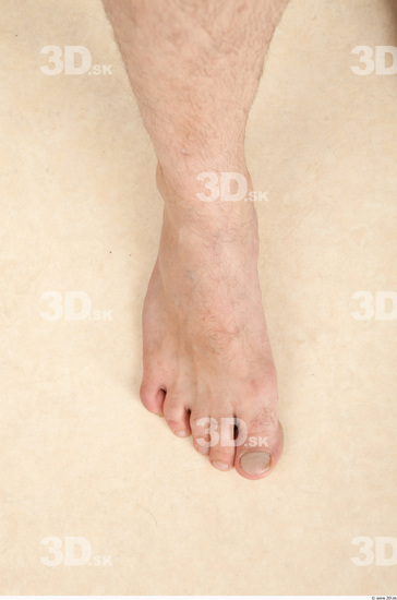 Foot Whole Body Man Nude Casual Average Studio photo references