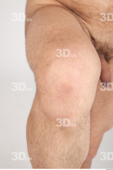 Knee Whole Body Man Nude Casual Average Studio photo references