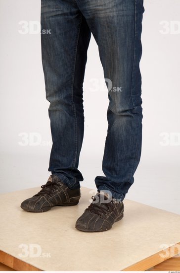 Calf Whole Body Man Casual Jeans Athletic Studio photo references