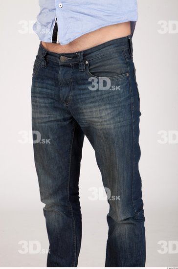 Thigh Whole Body Man Casual Jeans Athletic Studio photo references