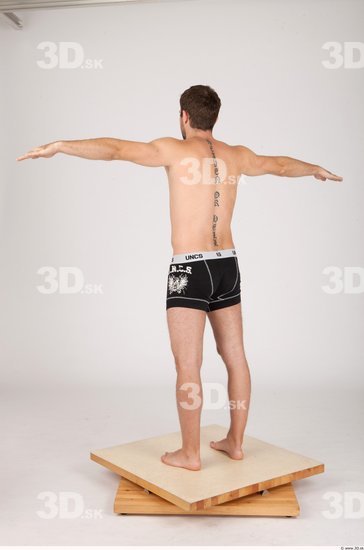 Whole Body Man T poses Casual Underwear Athletic Studio photo references