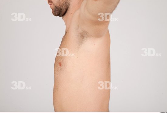 Chest Whole Body Man Nude Casual Athletic Studio photo references