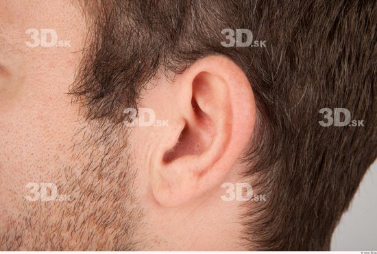 Ear Whole Body Man Casual Athletic Studio photo references