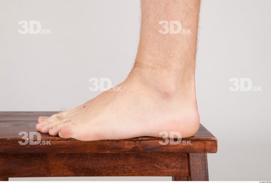 Foot Whole Body Man Nude Casual Athletic Studio photo references