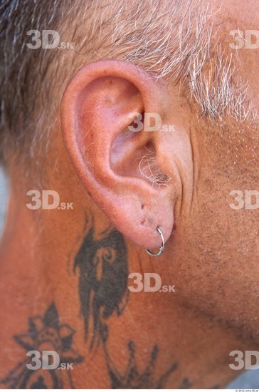 Ear Tattoo Casual Average Studio photo references