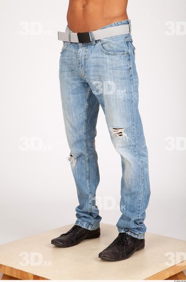 Leg Whole Body Man Casual Jeans Athletic Studio photo references