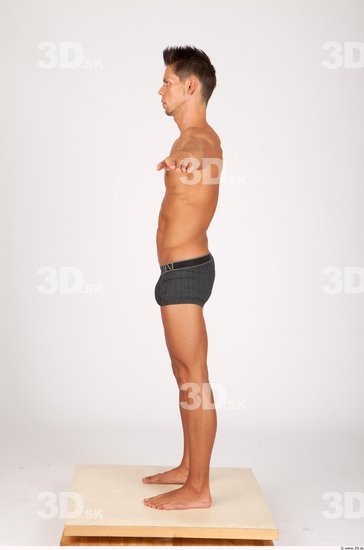 Whole Body Man T poses Casual Underwear Athletic Studio photo references