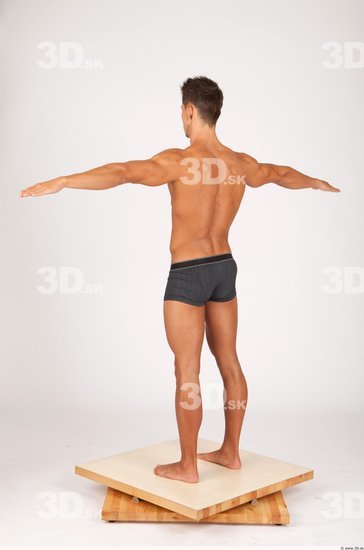 Whole Body Man T poses Casual Underwear Athletic Studio photo references