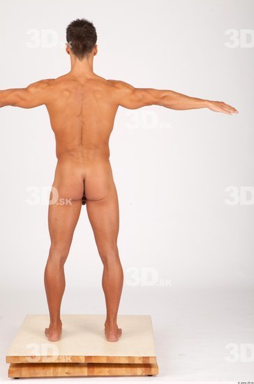 Whole Body Man T poses Nude Casual Athletic Studio photo references