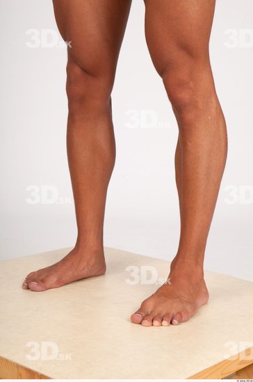 Calf Whole Body Man Nude Casual Athletic Studio photo references