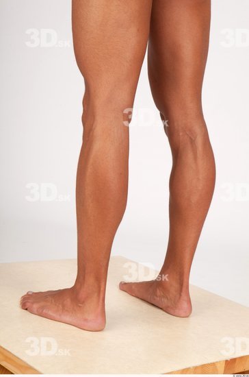 Calf Whole Body Man Nude Casual Athletic Studio photo references