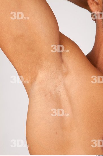 Whole Body Underarm Man Nude Casual Athletic Studio photo references