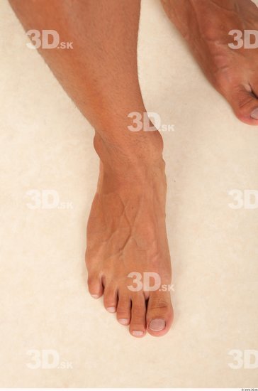 Foot Whole Body Man Nude Casual Athletic Studio photo references